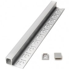 Προφίλ Αλουμινίου για Σκαλοπάτια 2m για ταινία LED με Κάλυμμα 99ACC91 